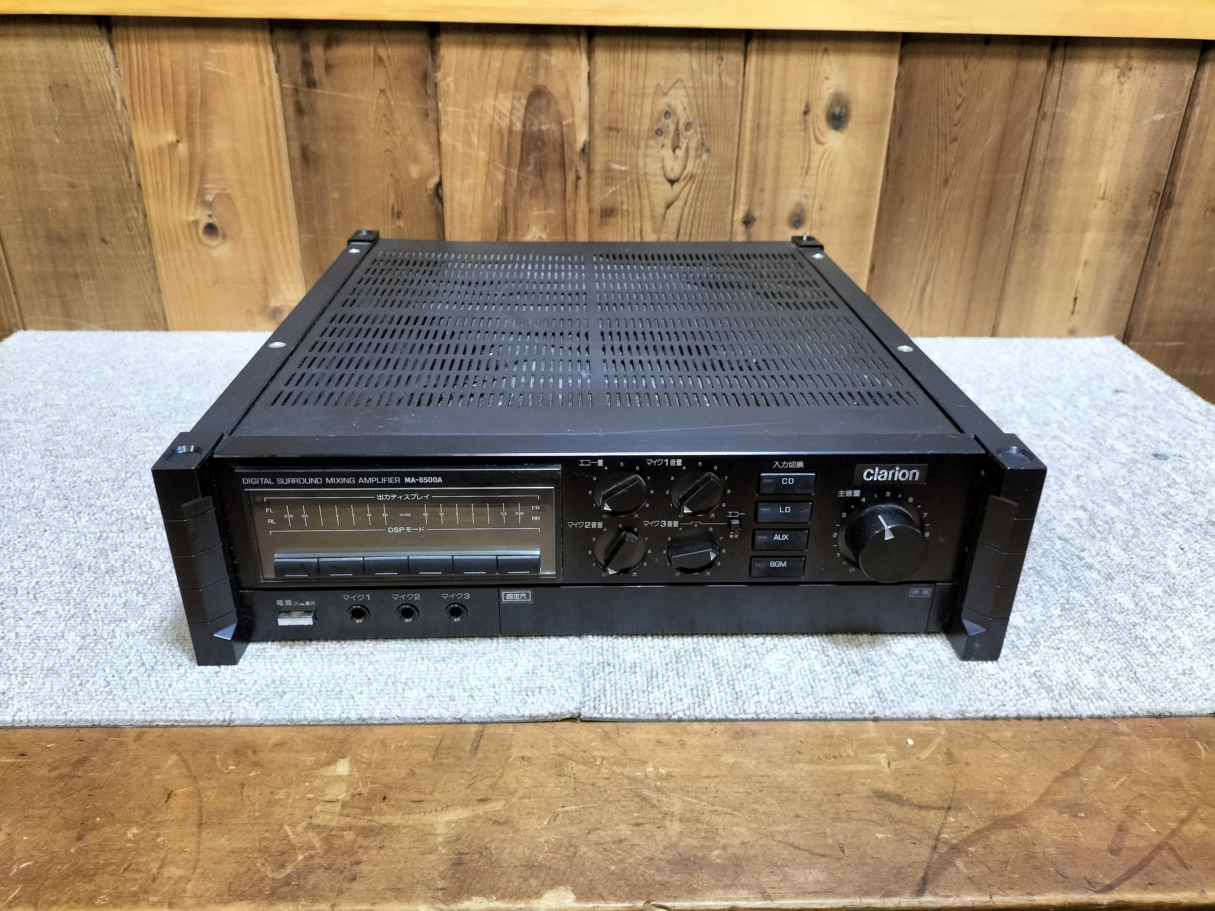 ジャンク Clarion クラリオン MA-6500A マイクアンプ 24061807