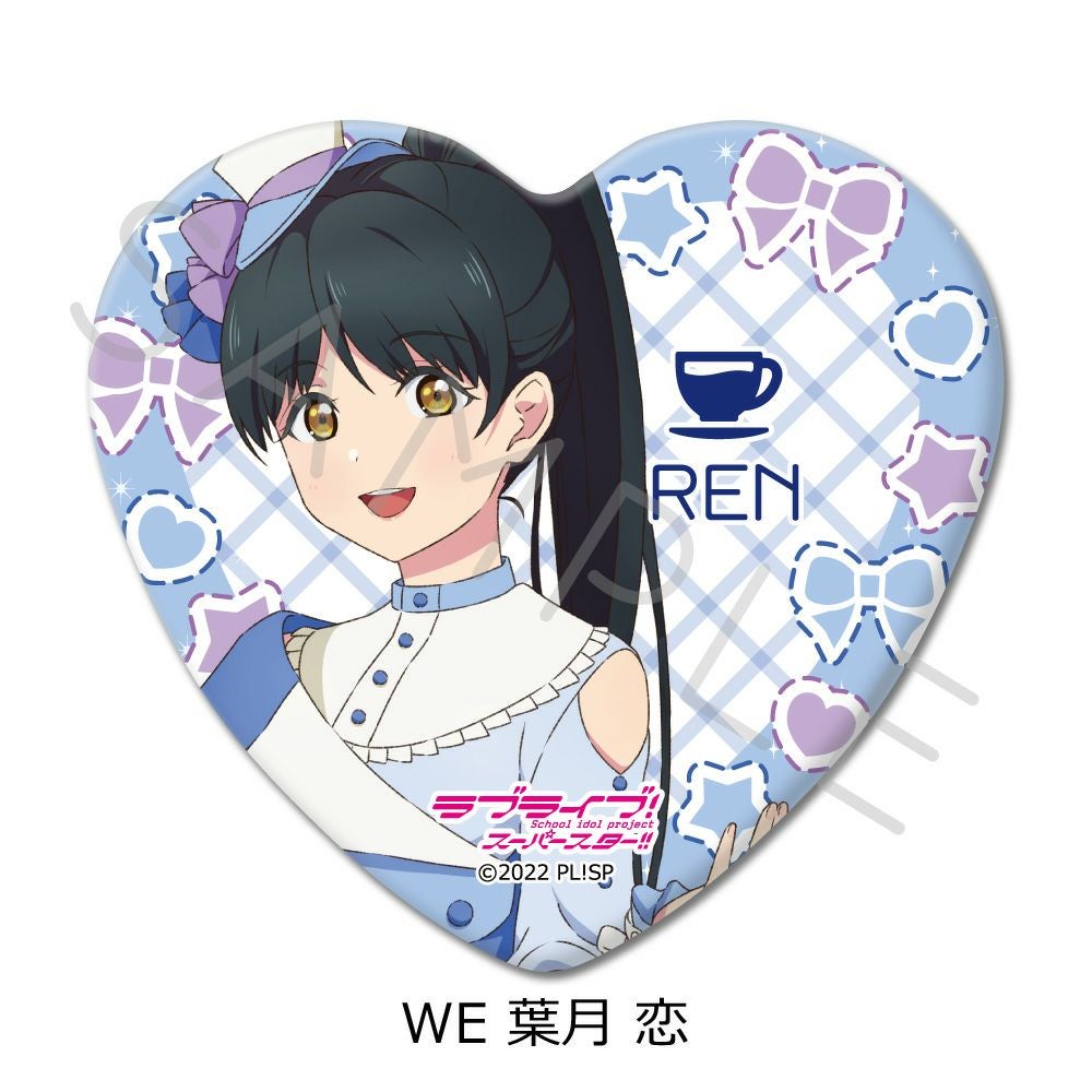 ラブライブ！スーパースター!!』 第3弾 ハート型缶バッジ WE (葉月 恋