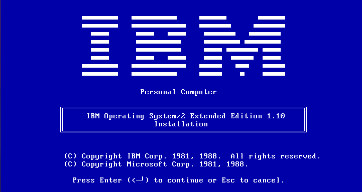 IBM OS/2 1.1 Extended Edition | Virtually Fun