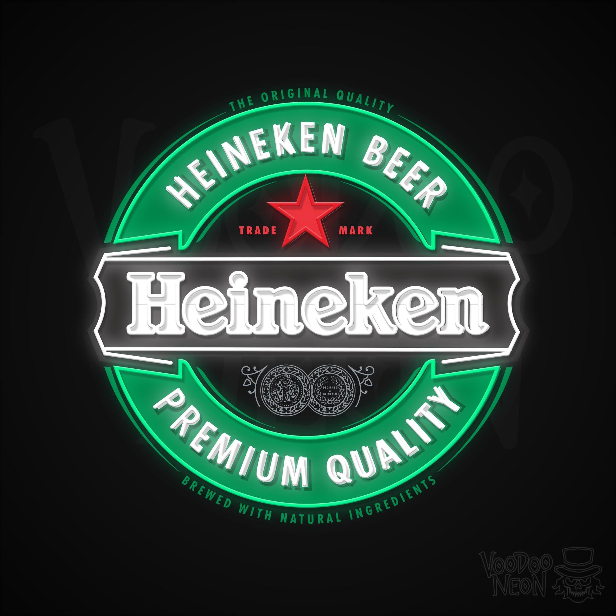 Heineken Neon Sign - Free Shipping - Voodoo Neon