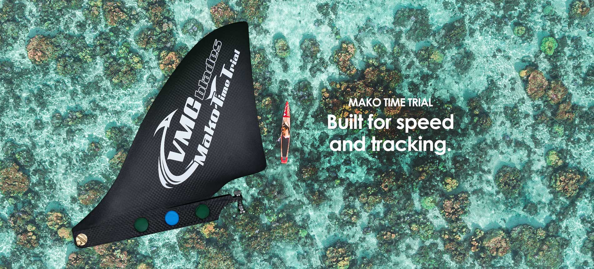 SUP Racing Fins by VMG blades - Custom Carbon Design