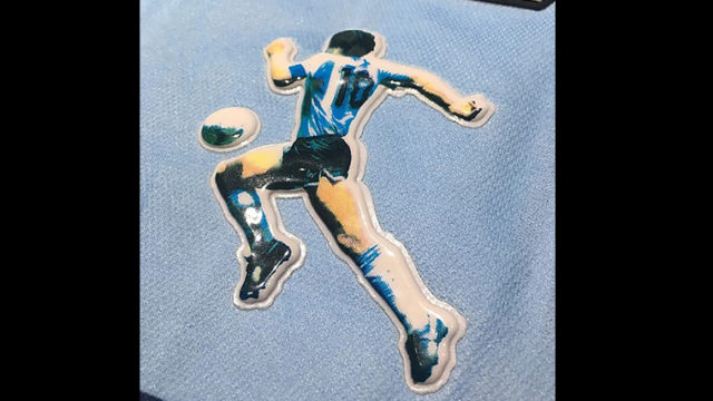 アルゼンチンの英雄マラドーナの2001年引退試合記念ユニフォーム