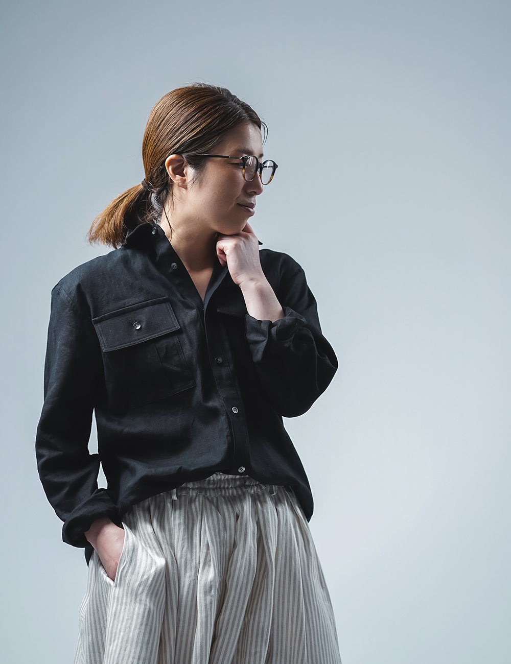 入門編】もう二度と手に入らないリネン100%ストレッチ サファリシャツ