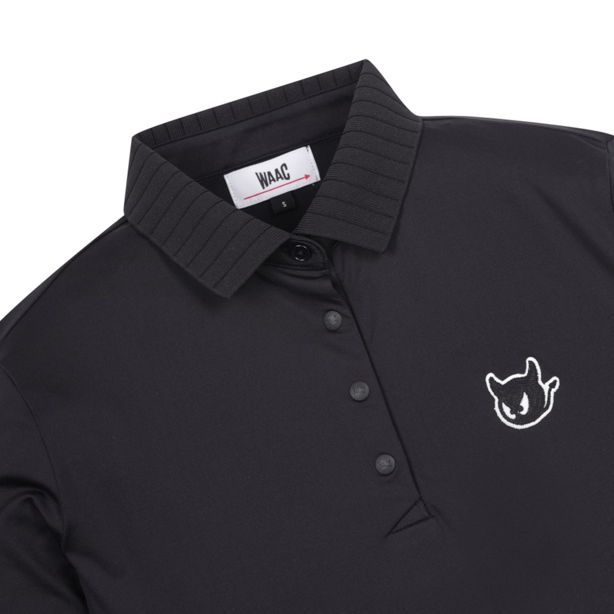 PXG PXG ブラック ジップアップ長袖ポロシャツ ブラック ジップアップ