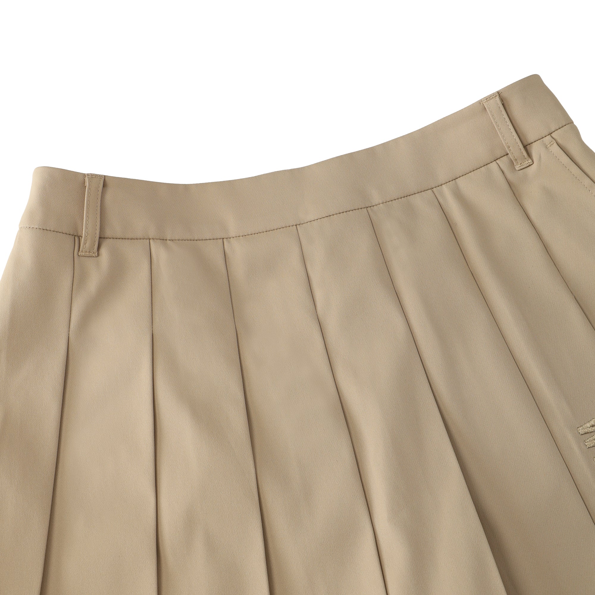 WOMEN プリーツスカートパンツ イエロー