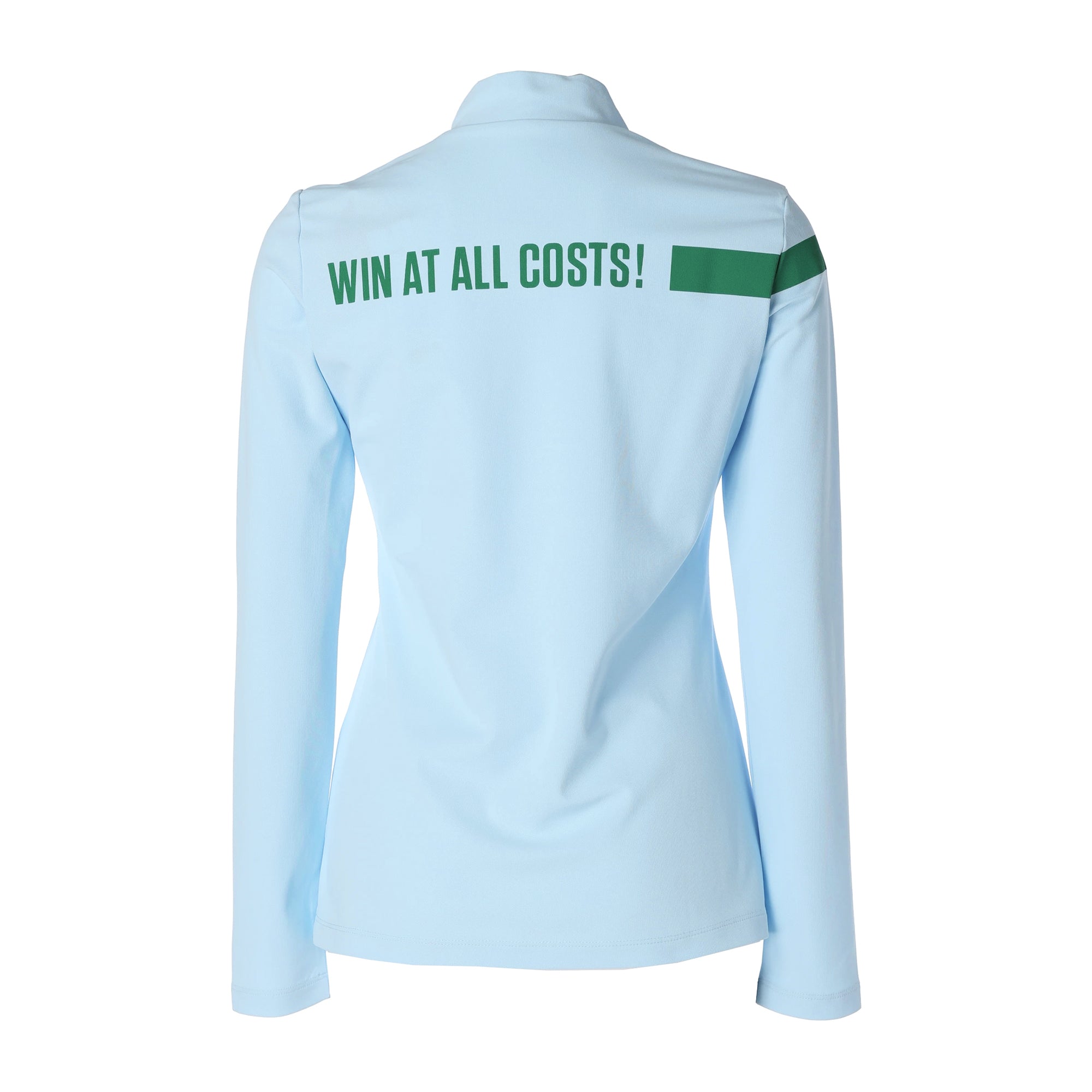 WOMEN ハイゲージカノコ 長袖モックネック ライトブルー