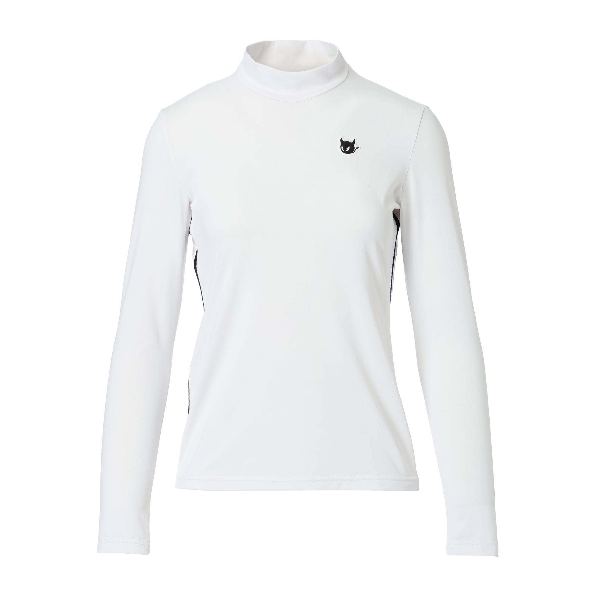 WOMEN サイドラインモックネック ホワイト