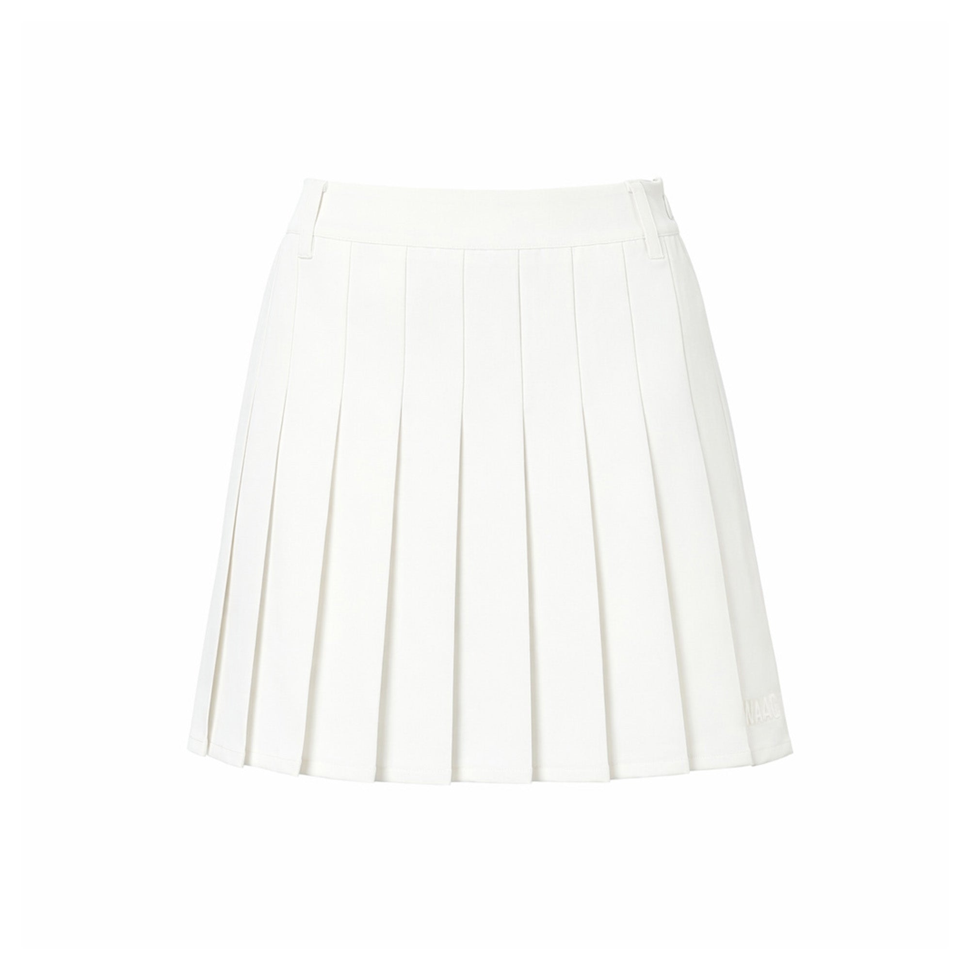 WOMEN ESSENTIALプリーツスカート ホワイト