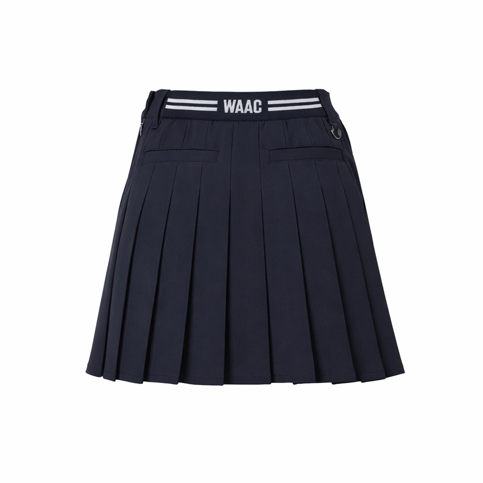 WAAC ブラック プリーツスカート 24 WOMEN タックプリーツスカート ブラック