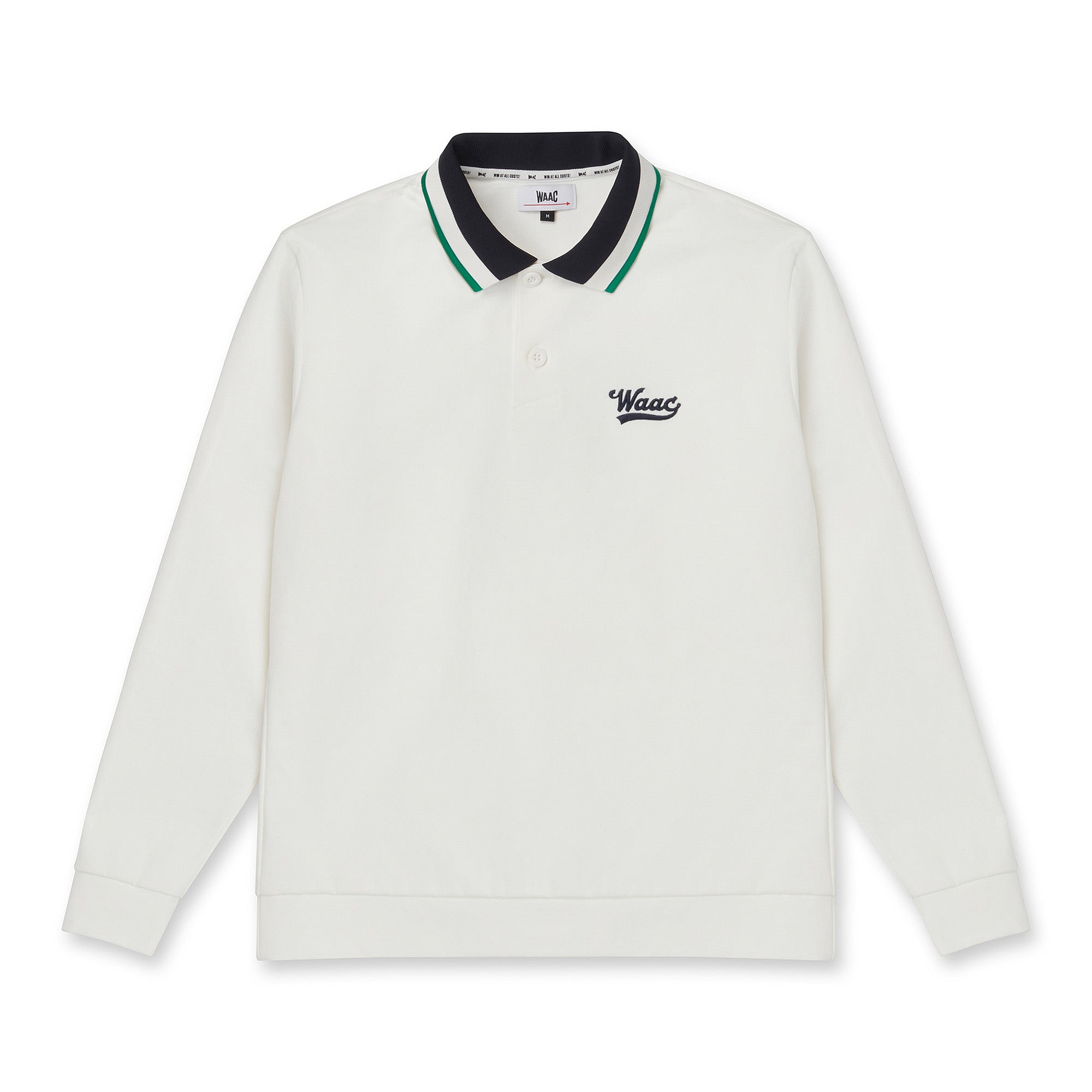 MEN BUCKET WAACKY ライトストレッチポンチポロシャツ ホワイト