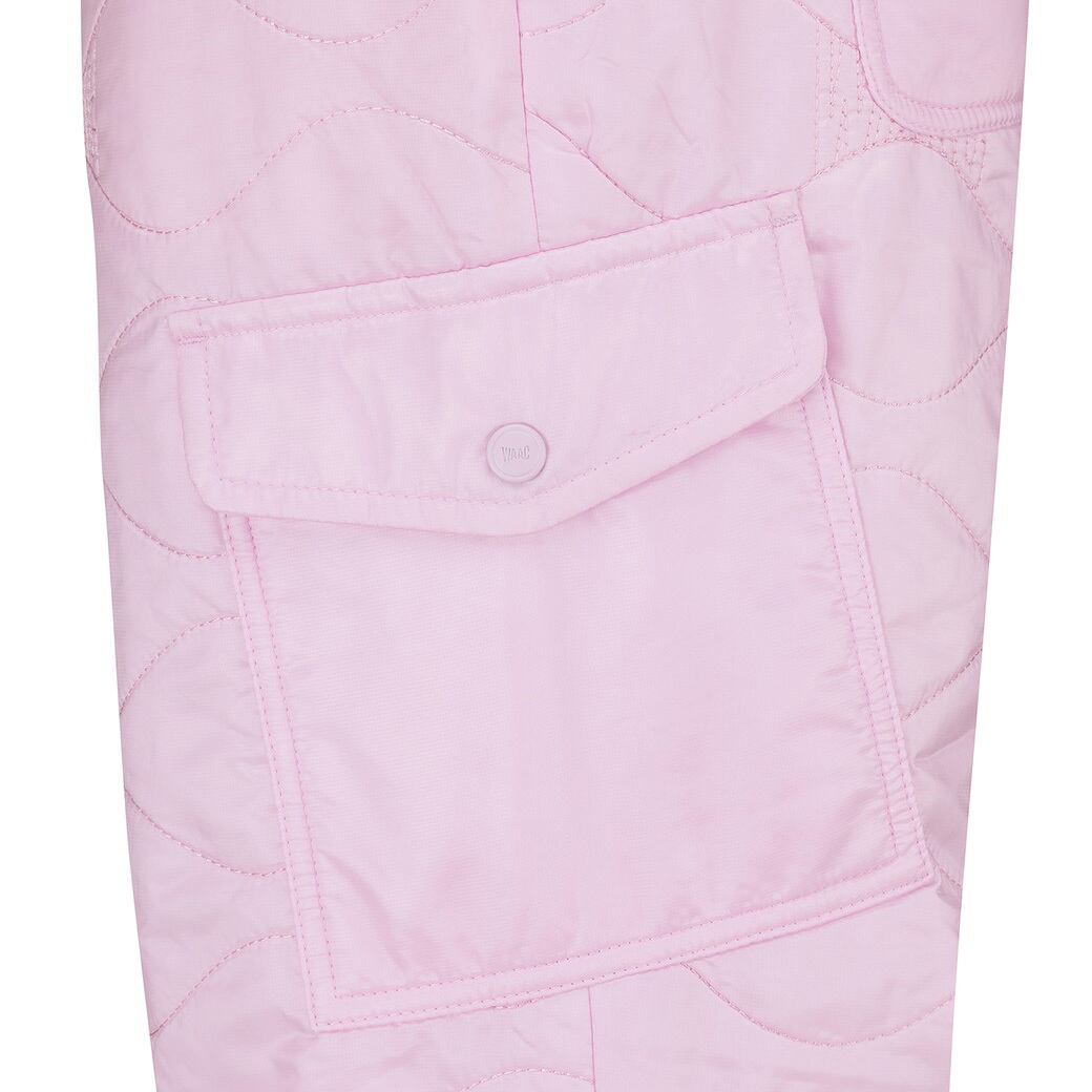 WOMEN パッド入り キルティング ルーズフィットジョガーパンツ