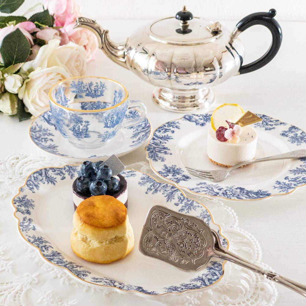 ケーキ皿 中皿 フランスアンティーク風 トワルドジュイ 食器 20cm