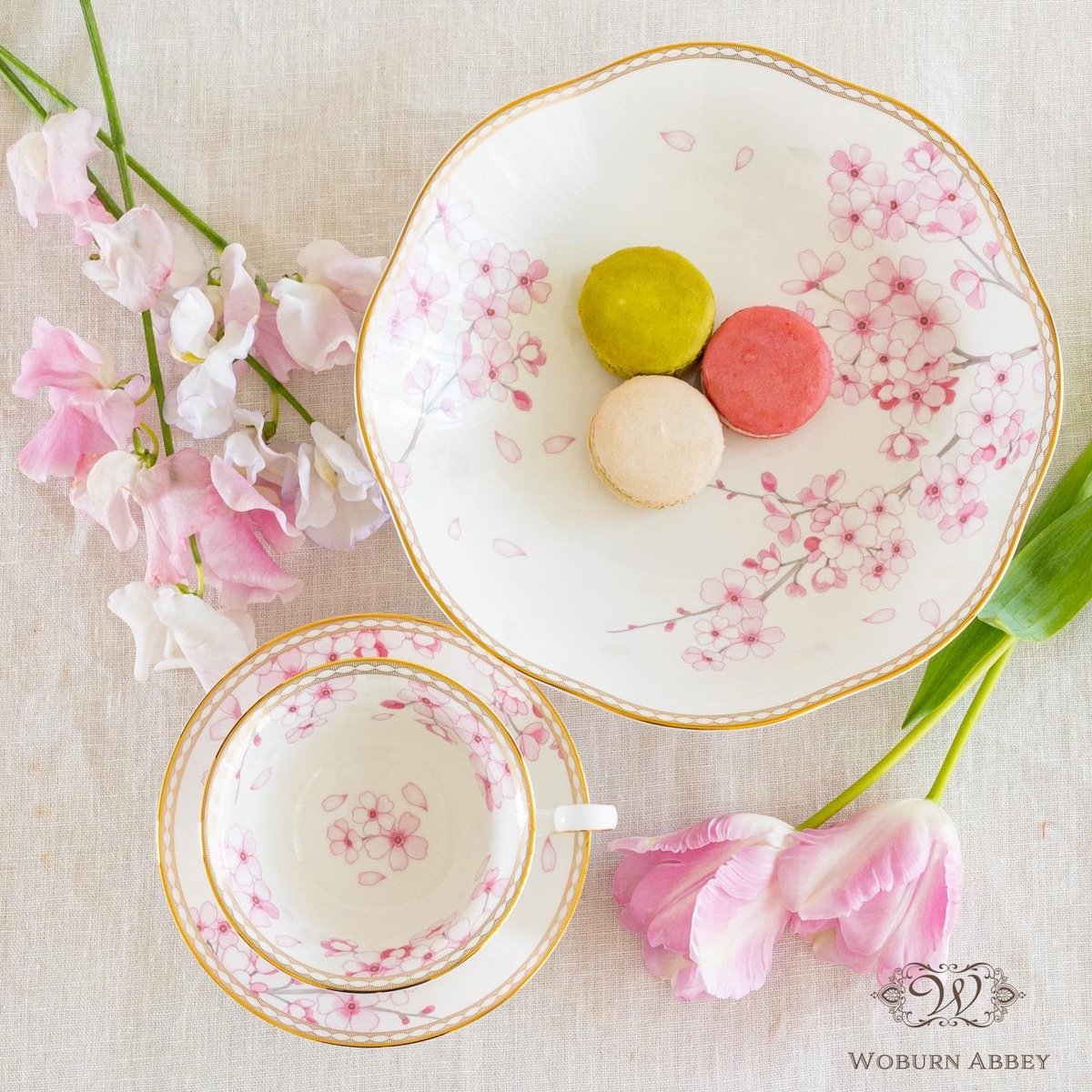 希少/未使用】ウェッジウッド スプリングブロッサム プレート 4枚