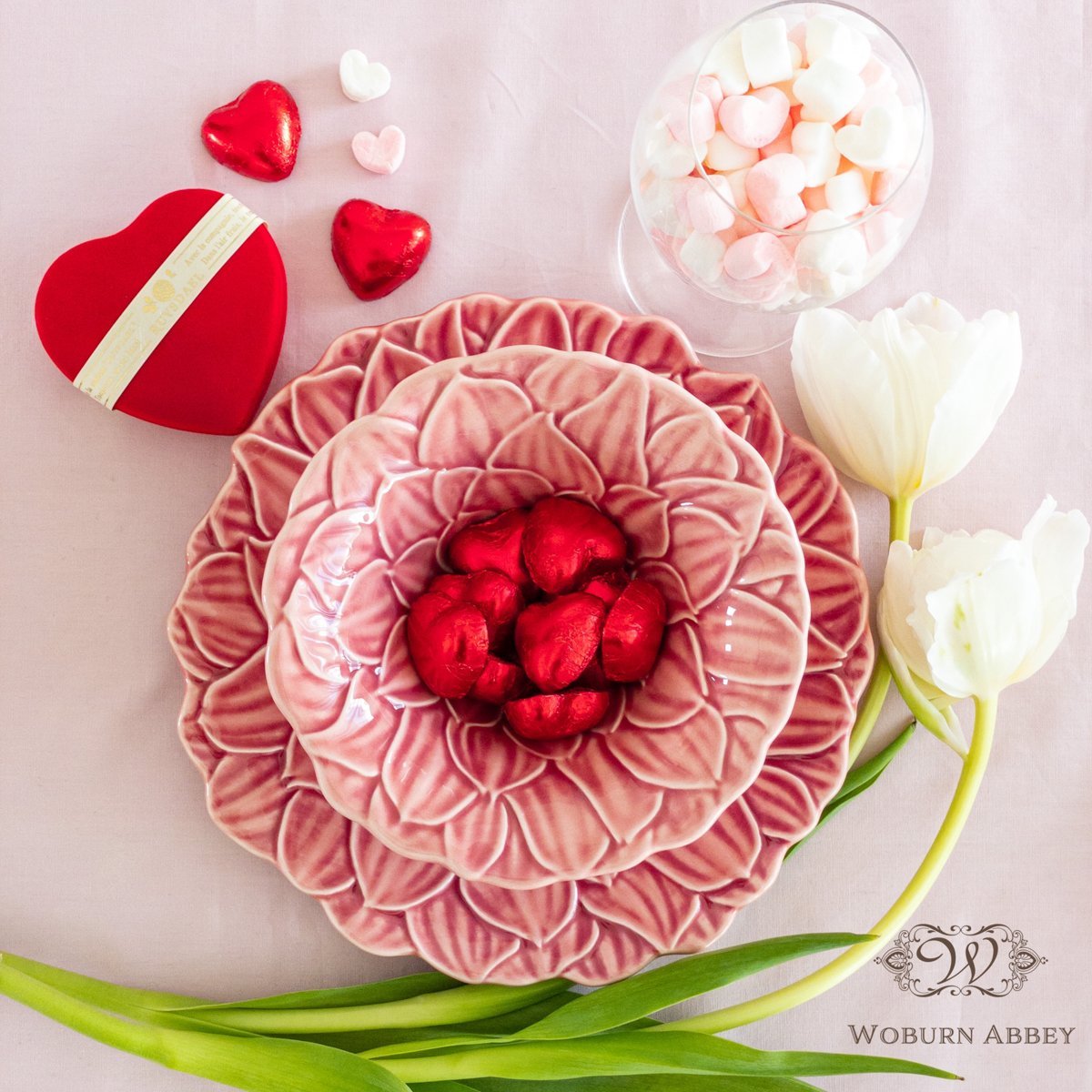 ボルダロピニェイロ マリアフラワー ダリア 中皿 22cm ピンク 大