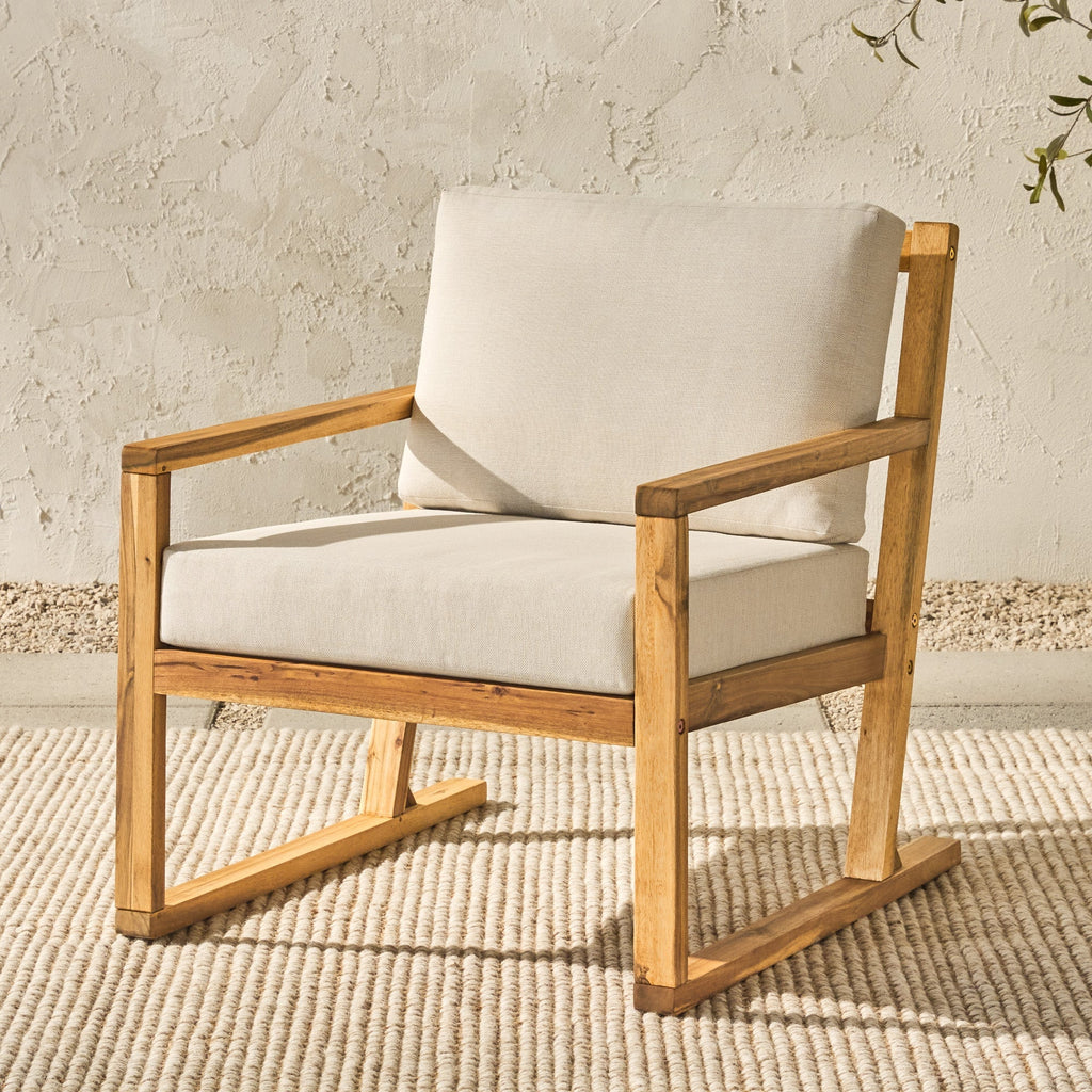 Prenton Modern Solid Wood Outdoor Club Chair – Walker Edison