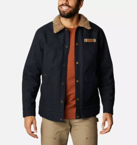 Columbia- PHG Roughtail™ Sherpa Lined Field Jacket-Mens-Black/Flax