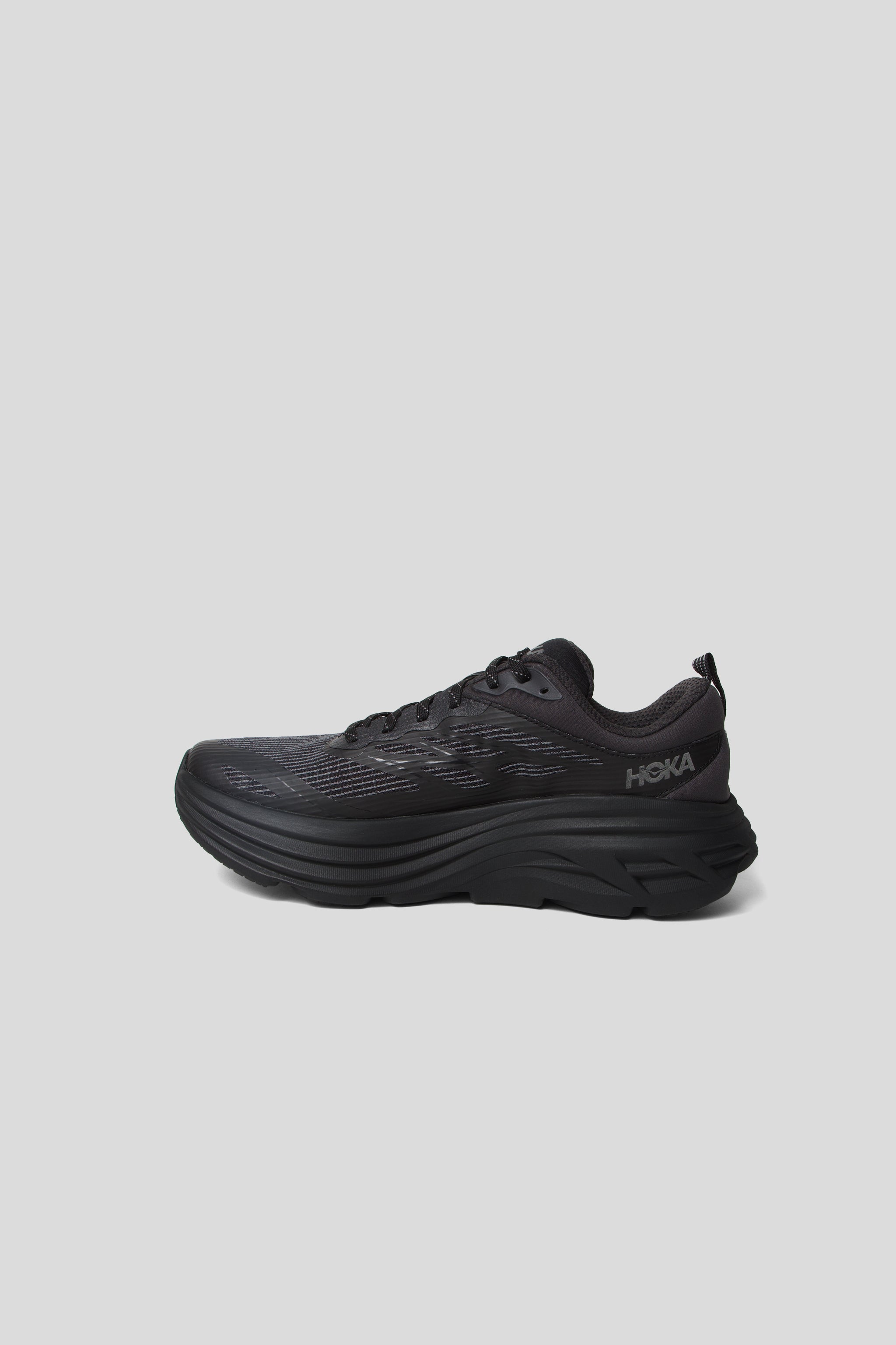 HOKA All Gender Bondi 8 TS Caged - Black/Black | Wallace