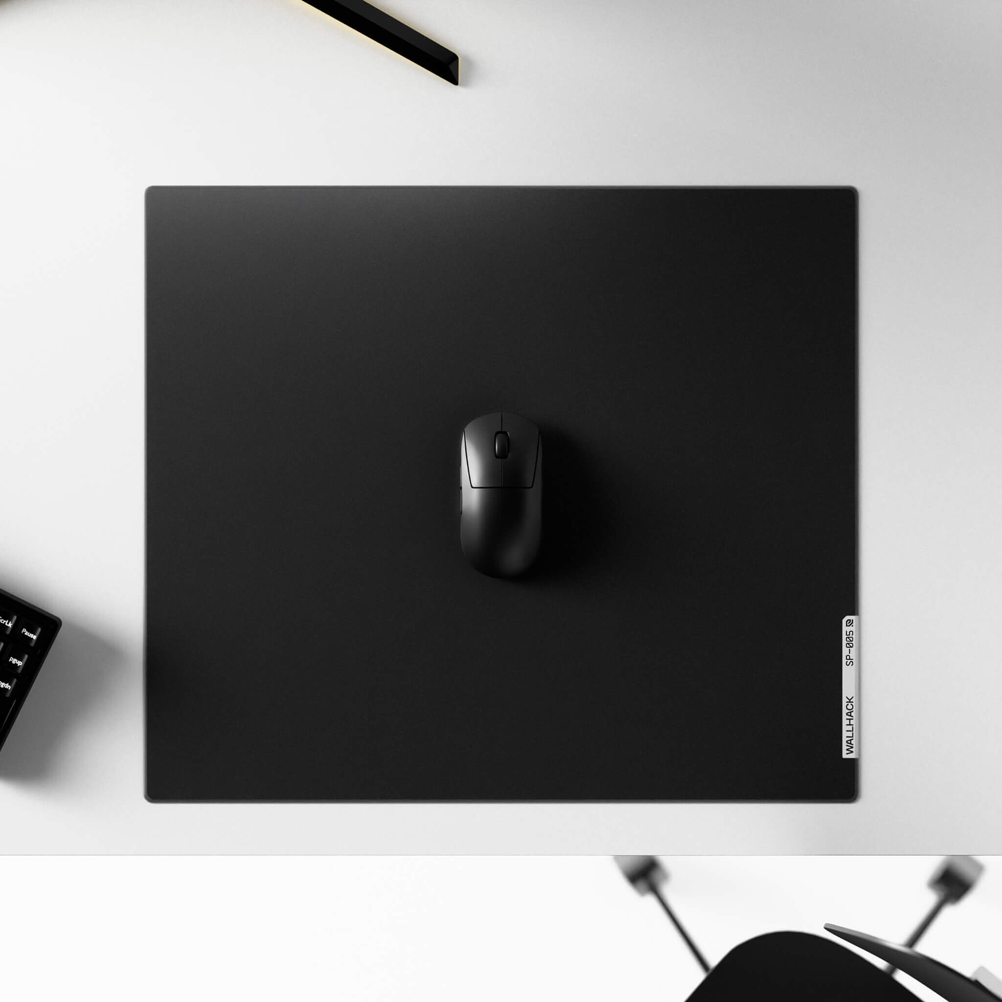 SP-005 (Black) Glass Gaming Mousepad | Wallhack
