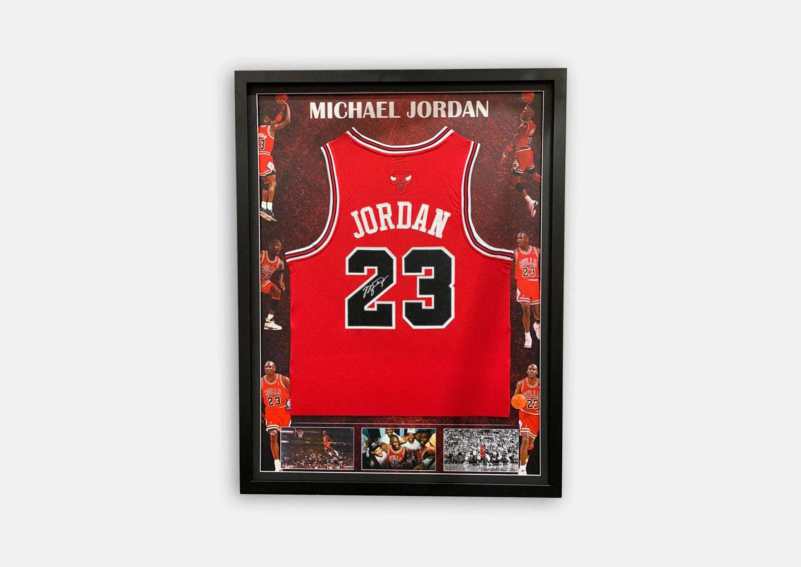 Michael Jordan Signed Signature Series - Jersey Framed