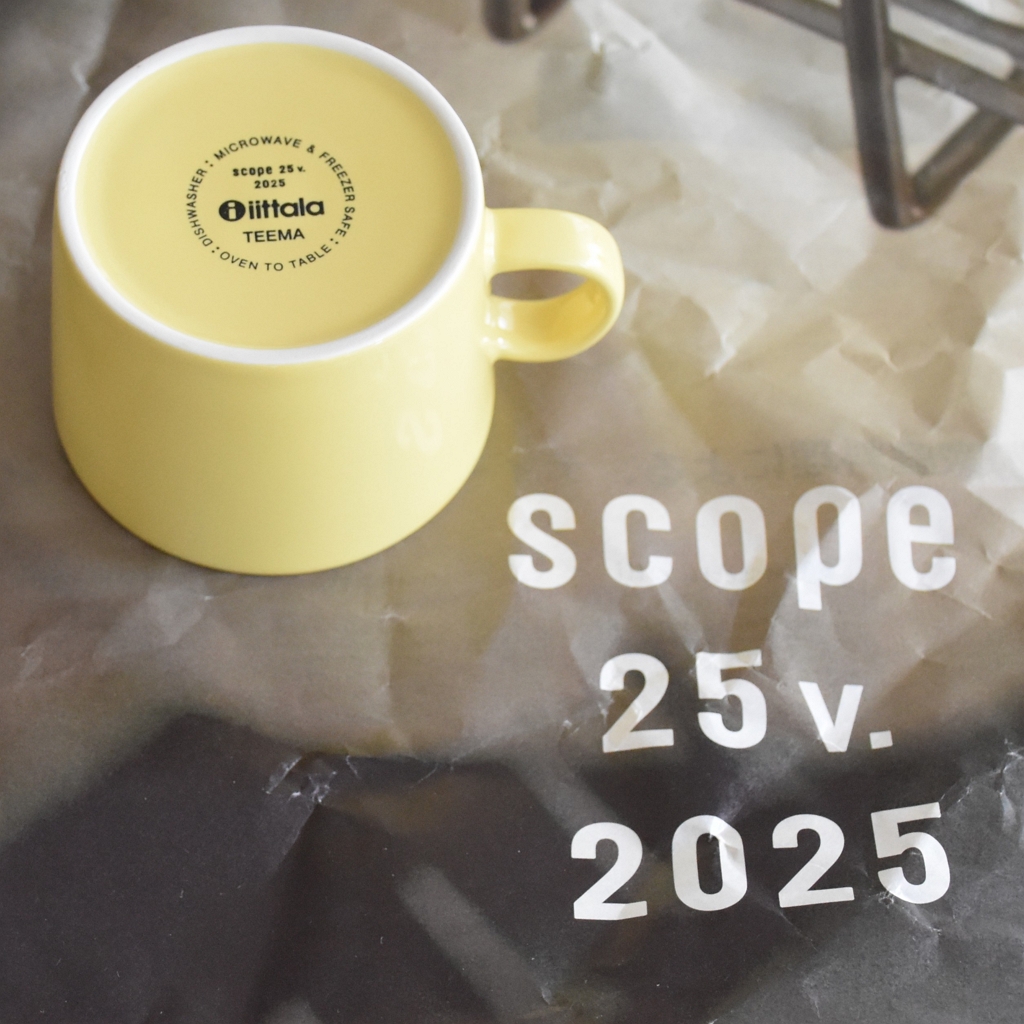 scope便 】25周年 ティーマ復刻イエローカップ＆ソーサー届きました