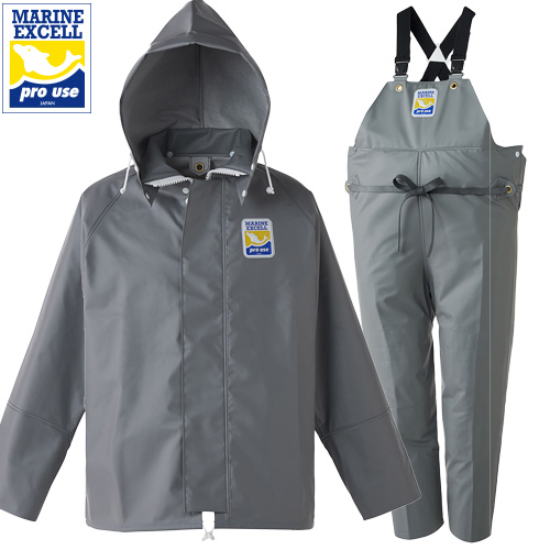 マリンエクセル ジャンパーブルゾンタイプ 上下セット ｜ 漁師カッパ