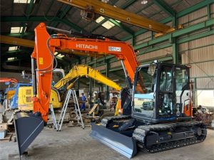 ZX75US-7 搬入 | 渡辺重機