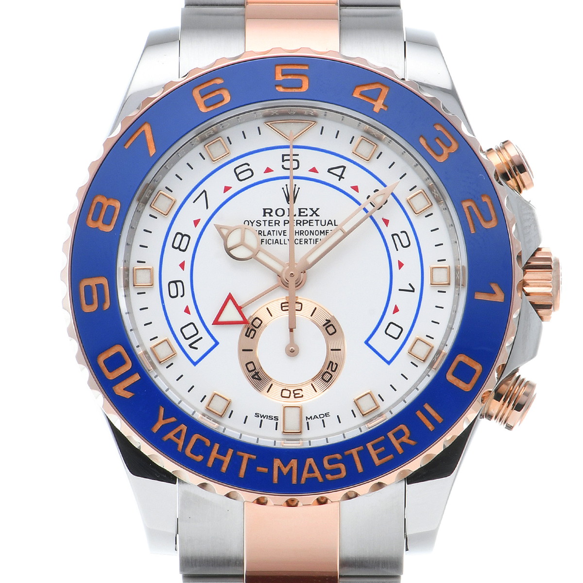 ロレックス ヨットマスターII 116681 ホワイト メンズ 時計 【中古