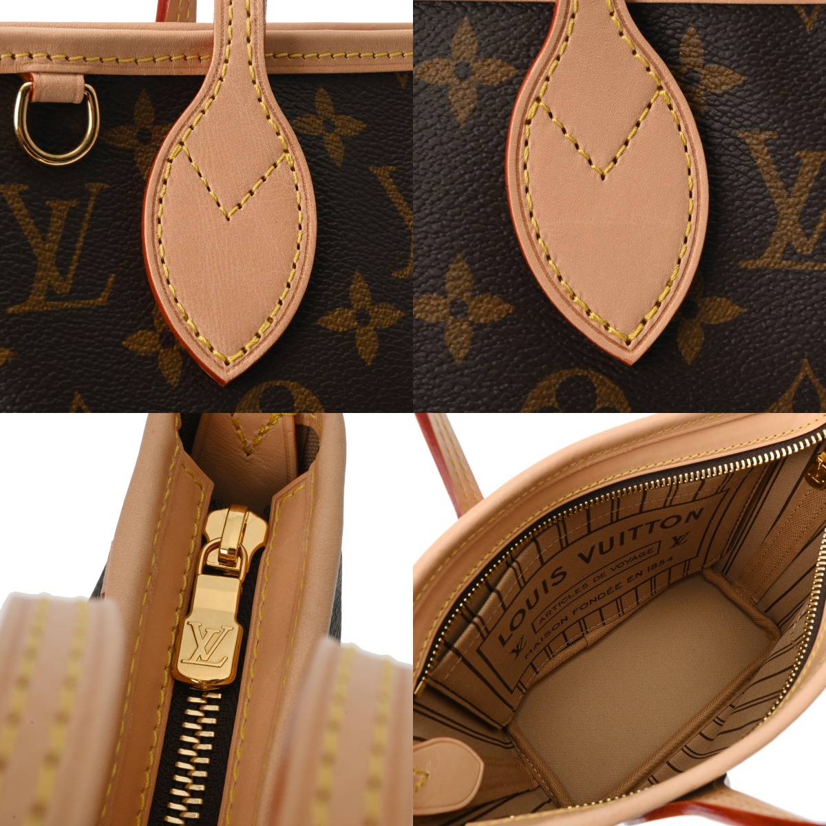 ルイ ヴィトン モノグラム ネヴァーフル BB ベージュ M46705