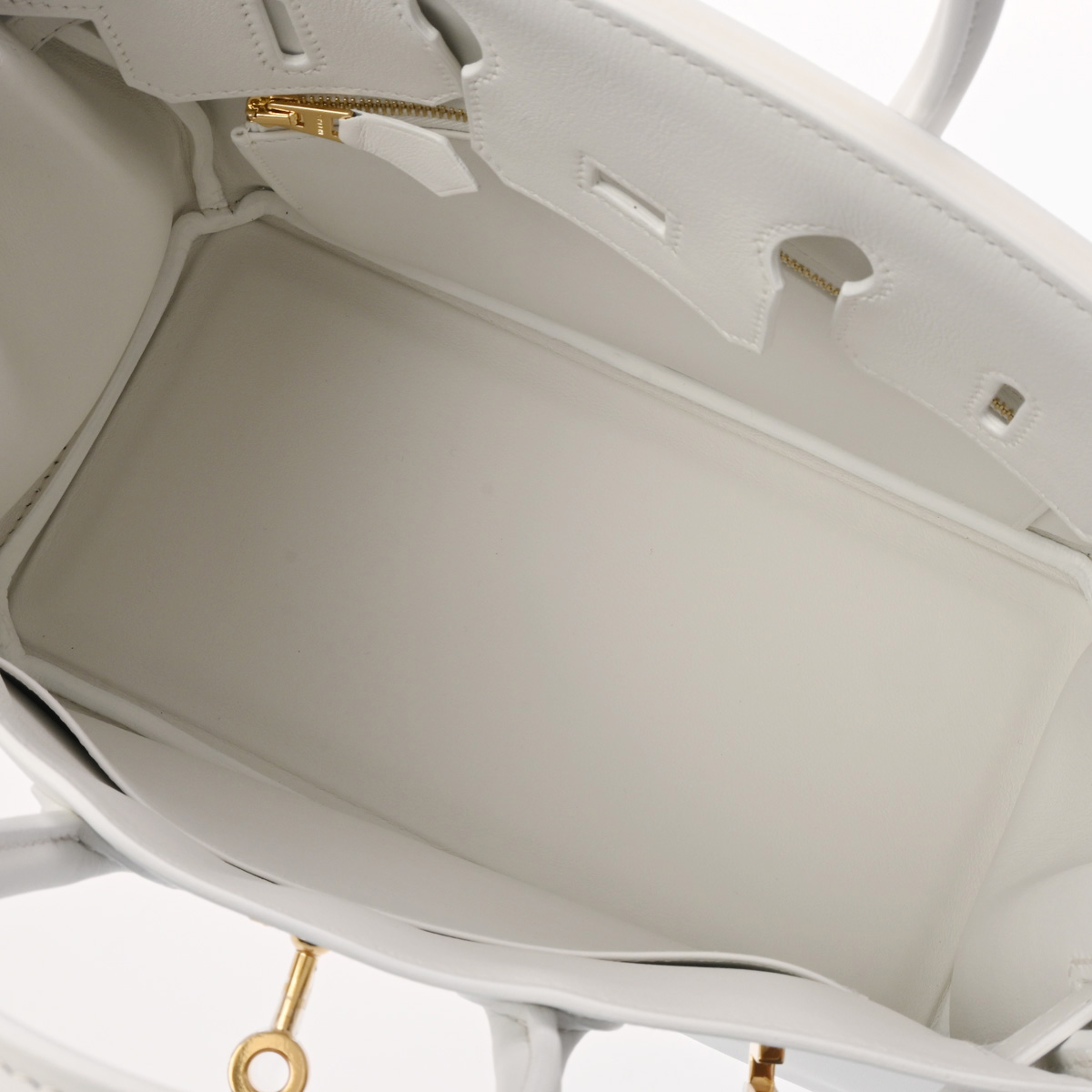 エルメス バーキン 25 ニューホワイト ヴォースイフト レディース