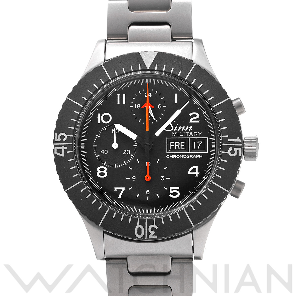 ジン 156.B ミリタリークロノグラフ 156.B ブラック メンズ 時計