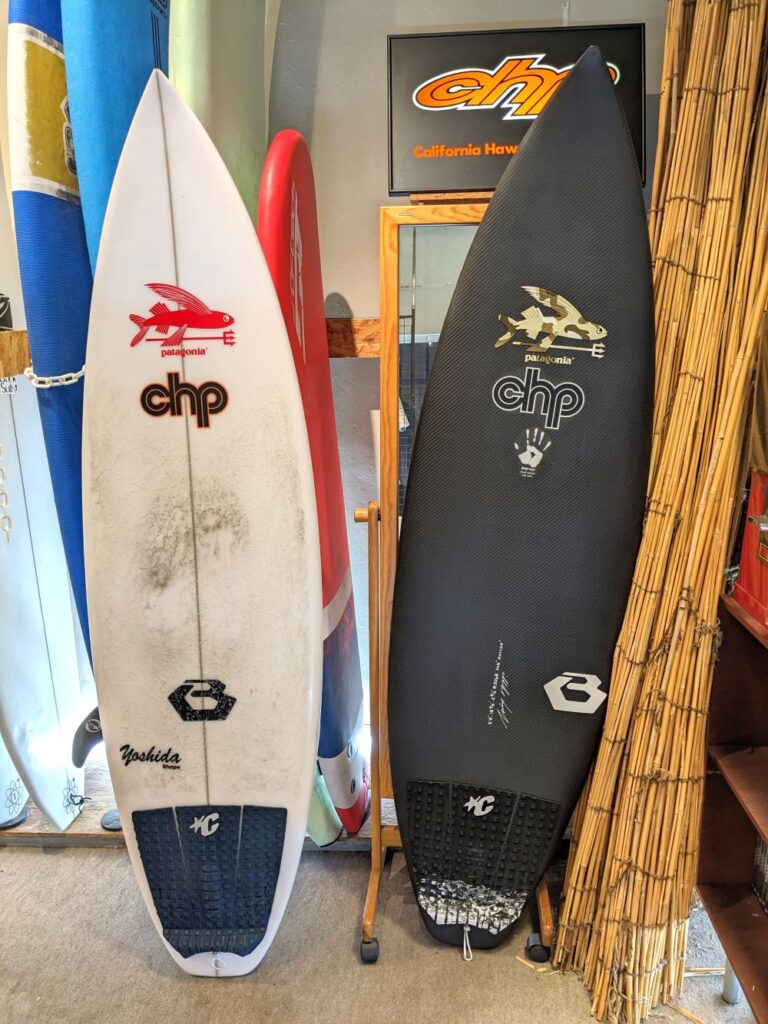 chpの吉田シェープ試乗ボードと、ノーストリンガーEPSフルカーボン