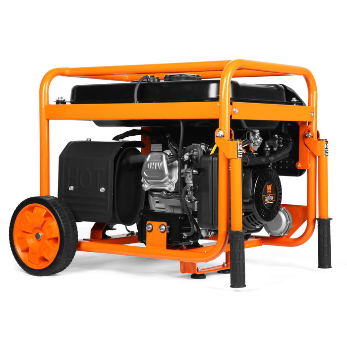WEN DF430X 4375-Watt Dual Fuel Portable Generator with Wheel Kit