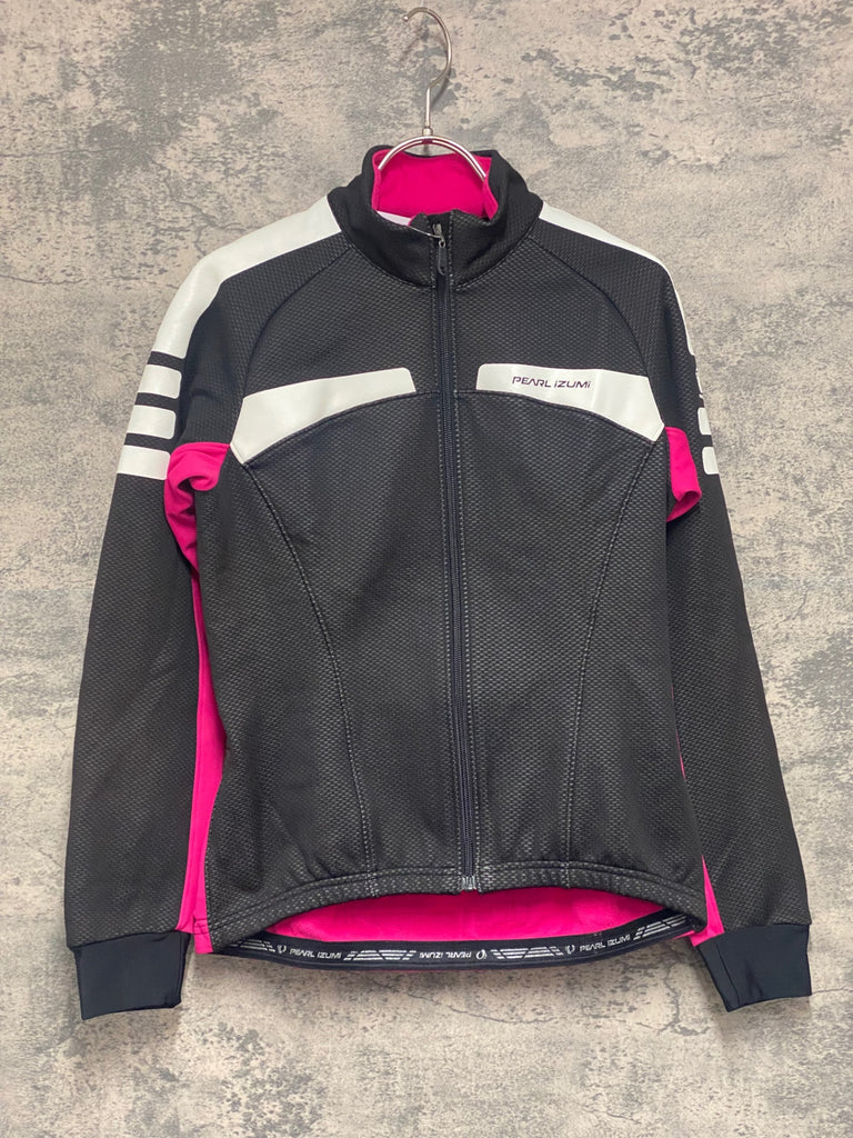JX138 パールイズミ PEARL iZUMi 長袖 サイクルジャケット 黒 白 M 裏