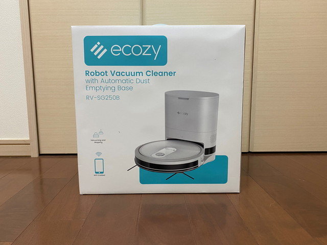 自動ゴミ収集ステーション装備なロボット掃除機「ECOZY RV-SG250B」が