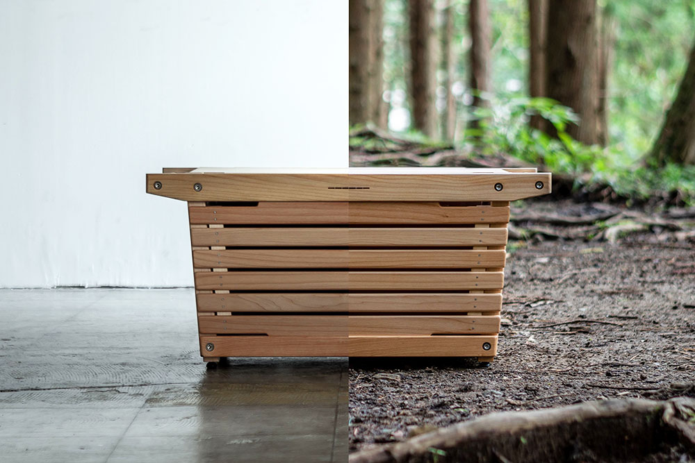 側面パネルが取り外せて変幻自在！ 家具メーカー発、天然木の画期的