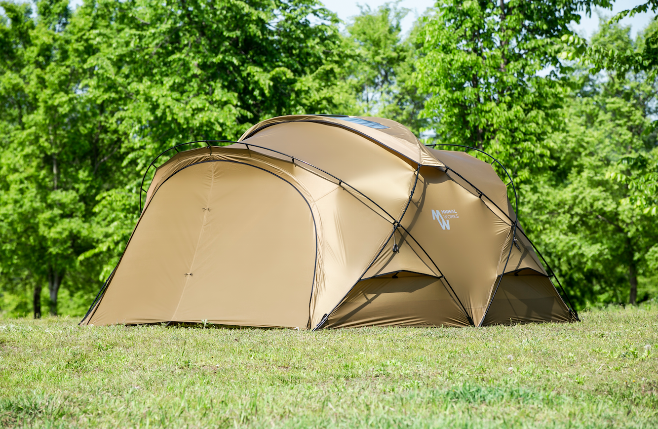 斬新パネルシステムで使い方が広がる、ミニマルワークスの新ドーム