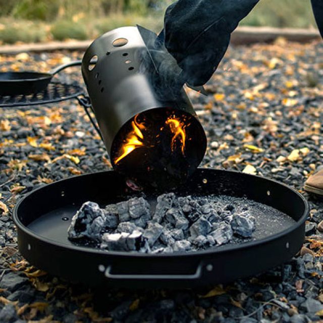 ベアボーンズの焚き火アイテムが豊作。今度は円形焚き火台とチャコール