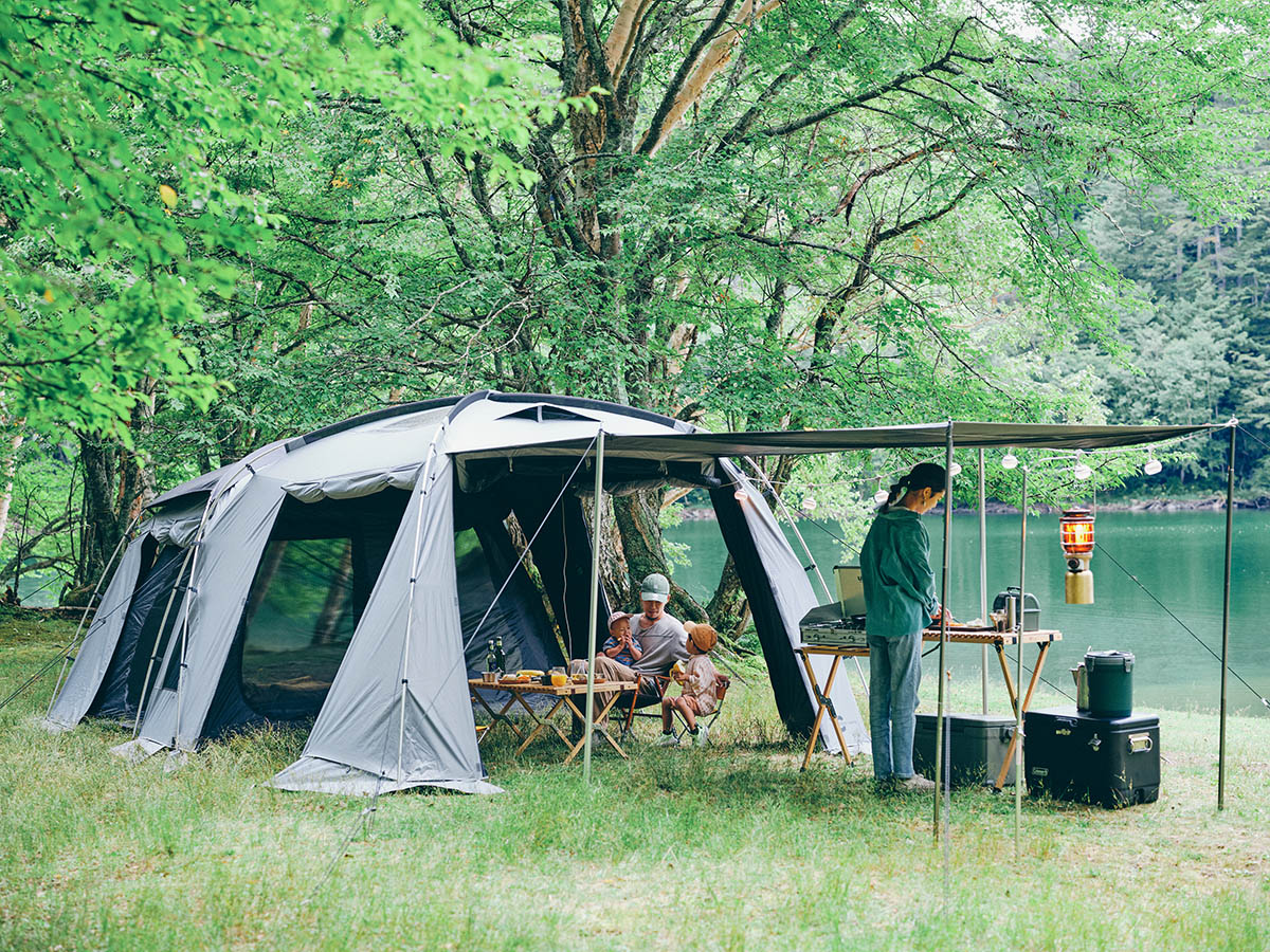 トウキョウクラフト初の2ルームテントは、こだわりのディテールを