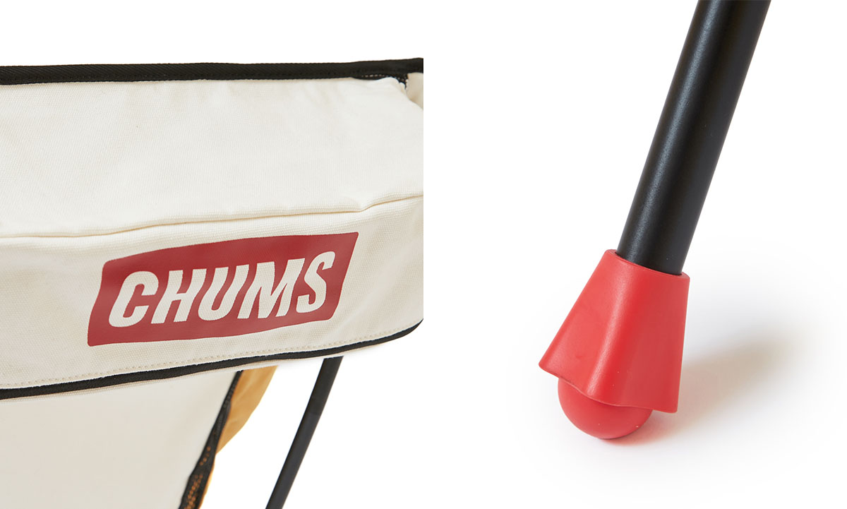 チャムスの定番コンパクトチェアに、風合い◎なキャンバス地モデルが