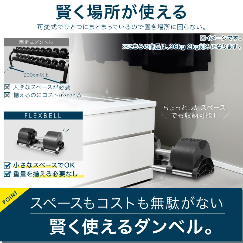 1年保証】 フレックスベル 2kg刻み 36kg 1個 / 2個セット / 各種