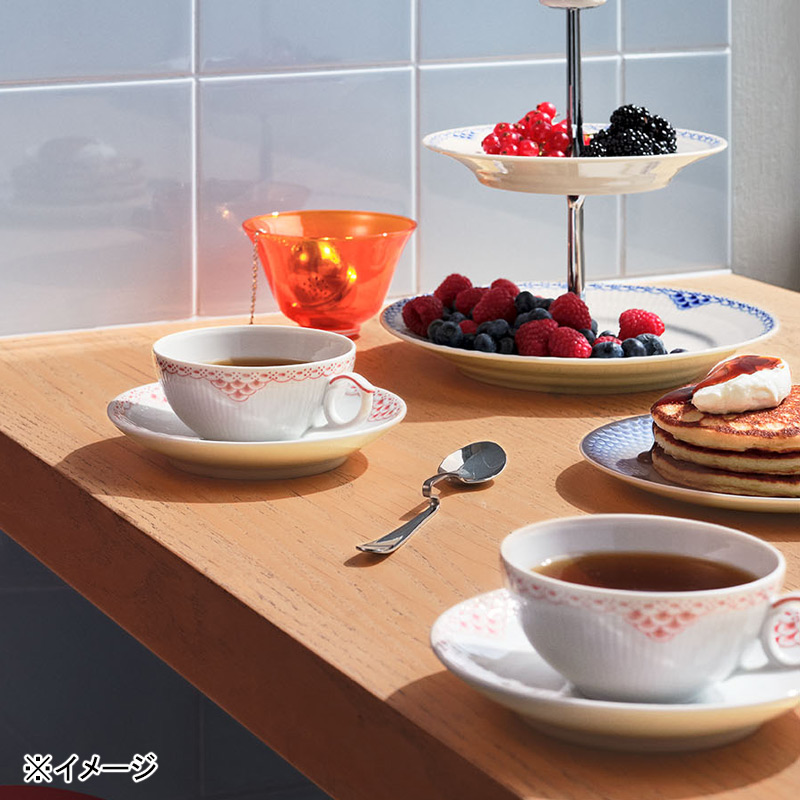 ロイヤル コペンハーゲン＞コーラルレース ティーカップ＆ソーサー