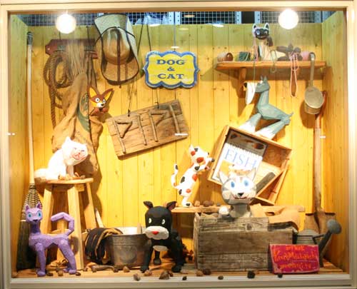 pet shop”pipi”ウィンドウディスプレイ – Kenzi Murabayashi