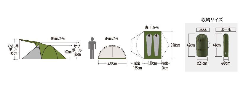 クロノスキャビン 2｜モンベル