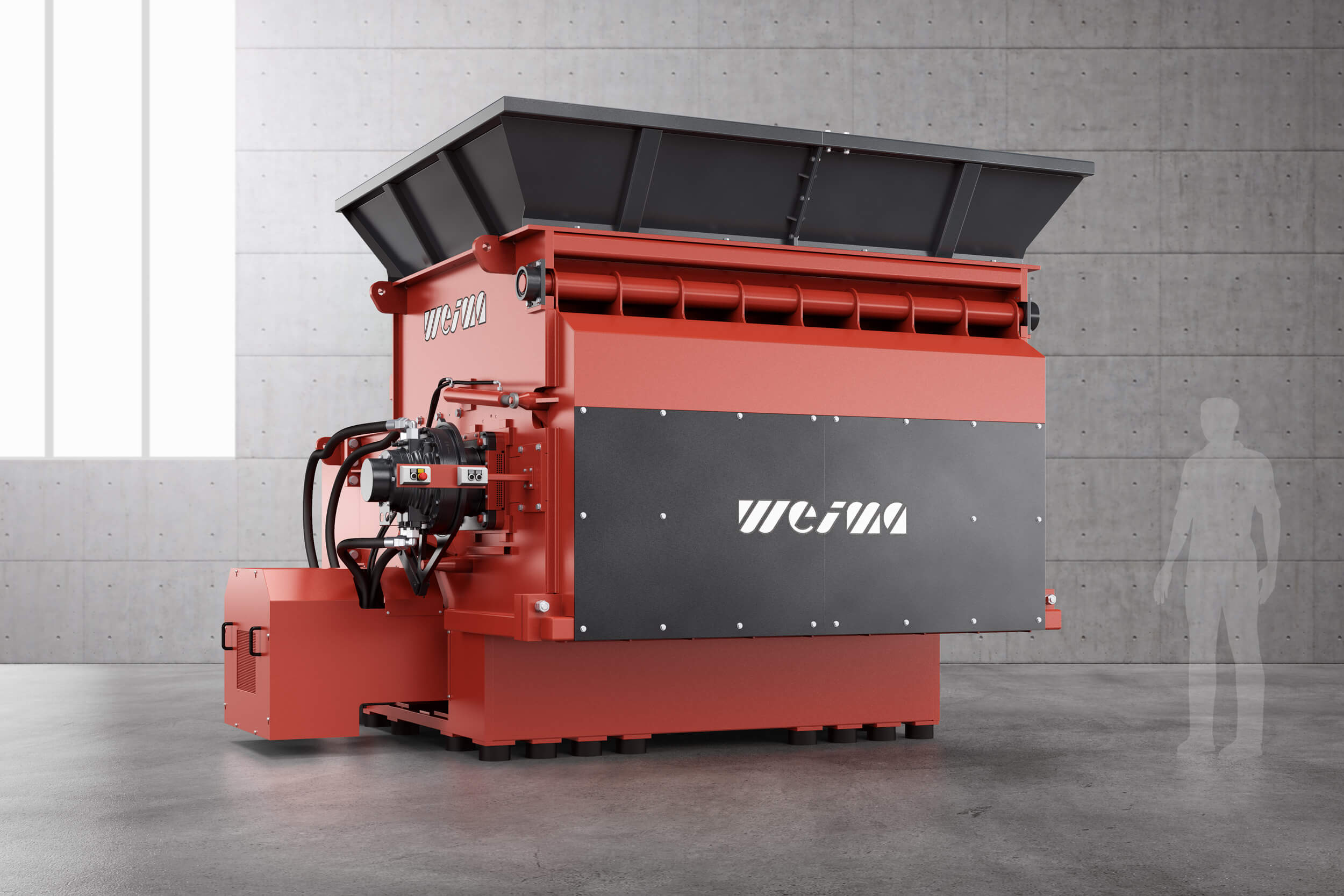 WLK 25 Super Jumbo - shredder for paper and plastic