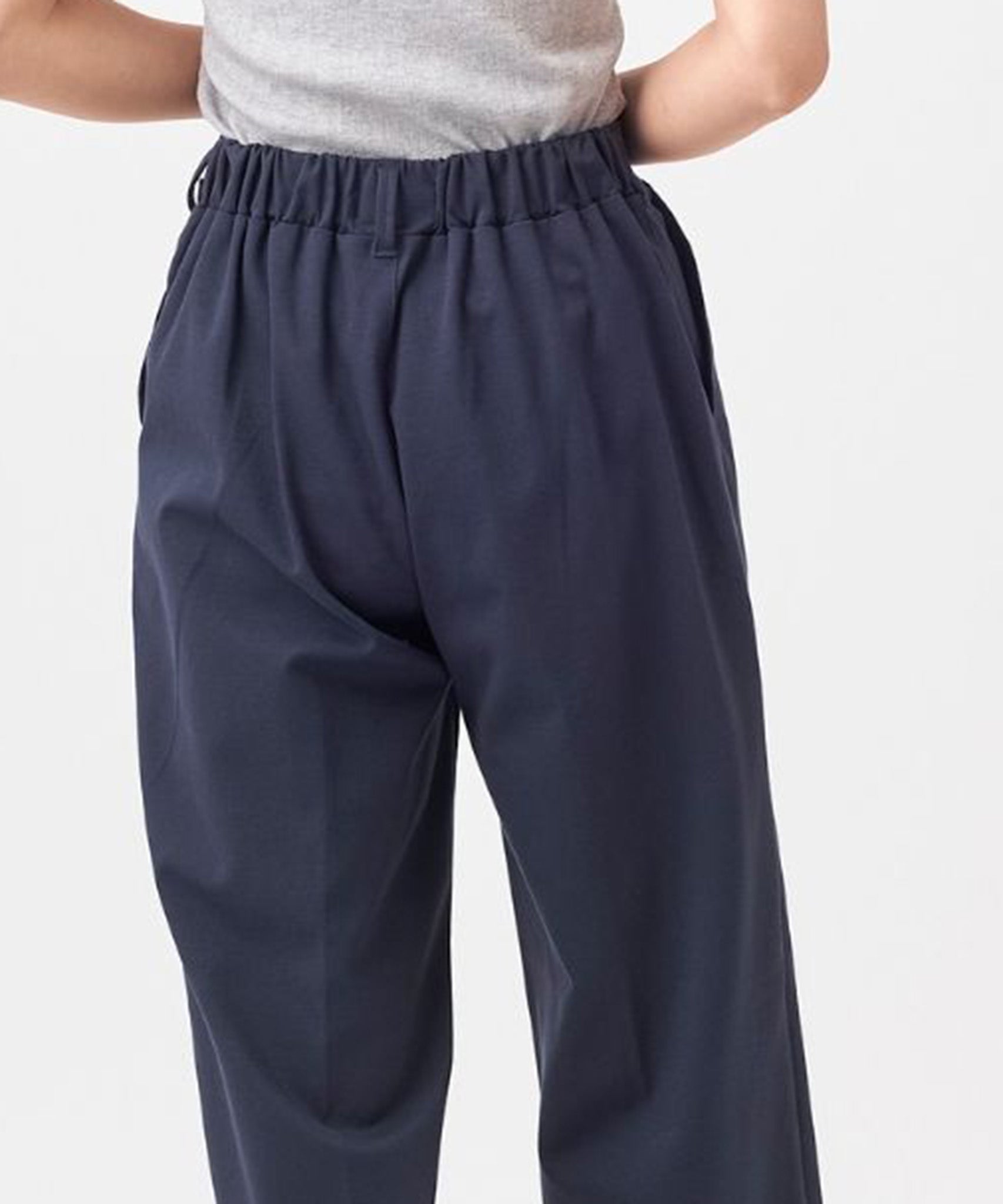 WWO きれいめポンチのタックストレートパンツ(レディース・丈長め