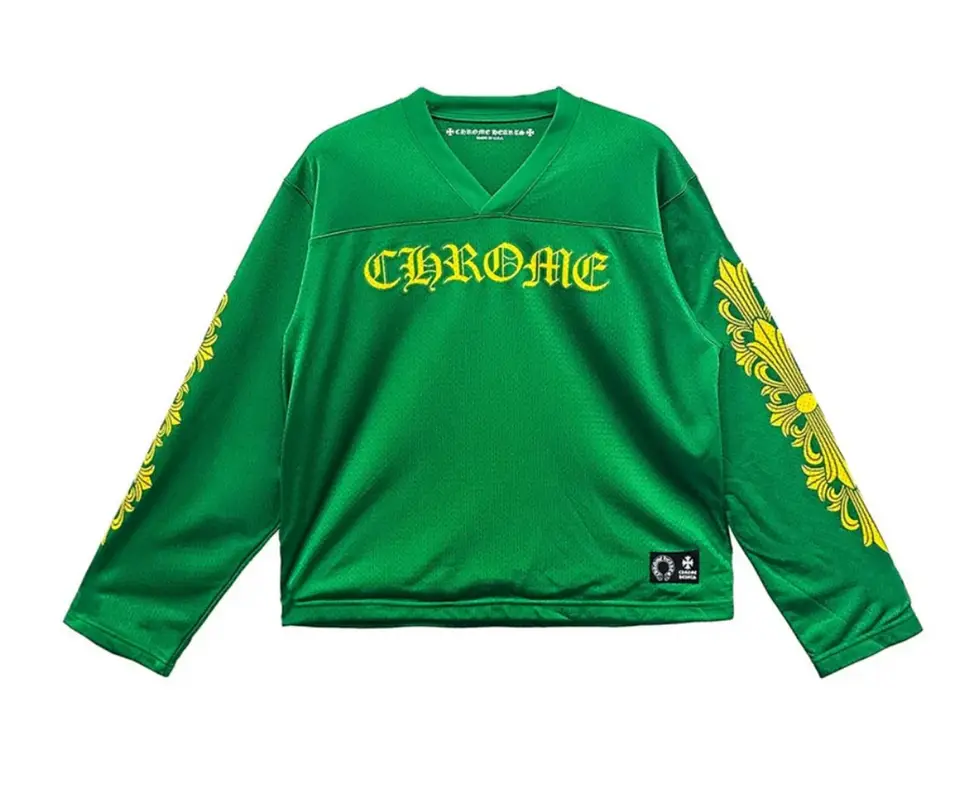 Chrome Hearts Green Sports Mesh Warm Up Jersey | WHAT'S ON THE STAR?