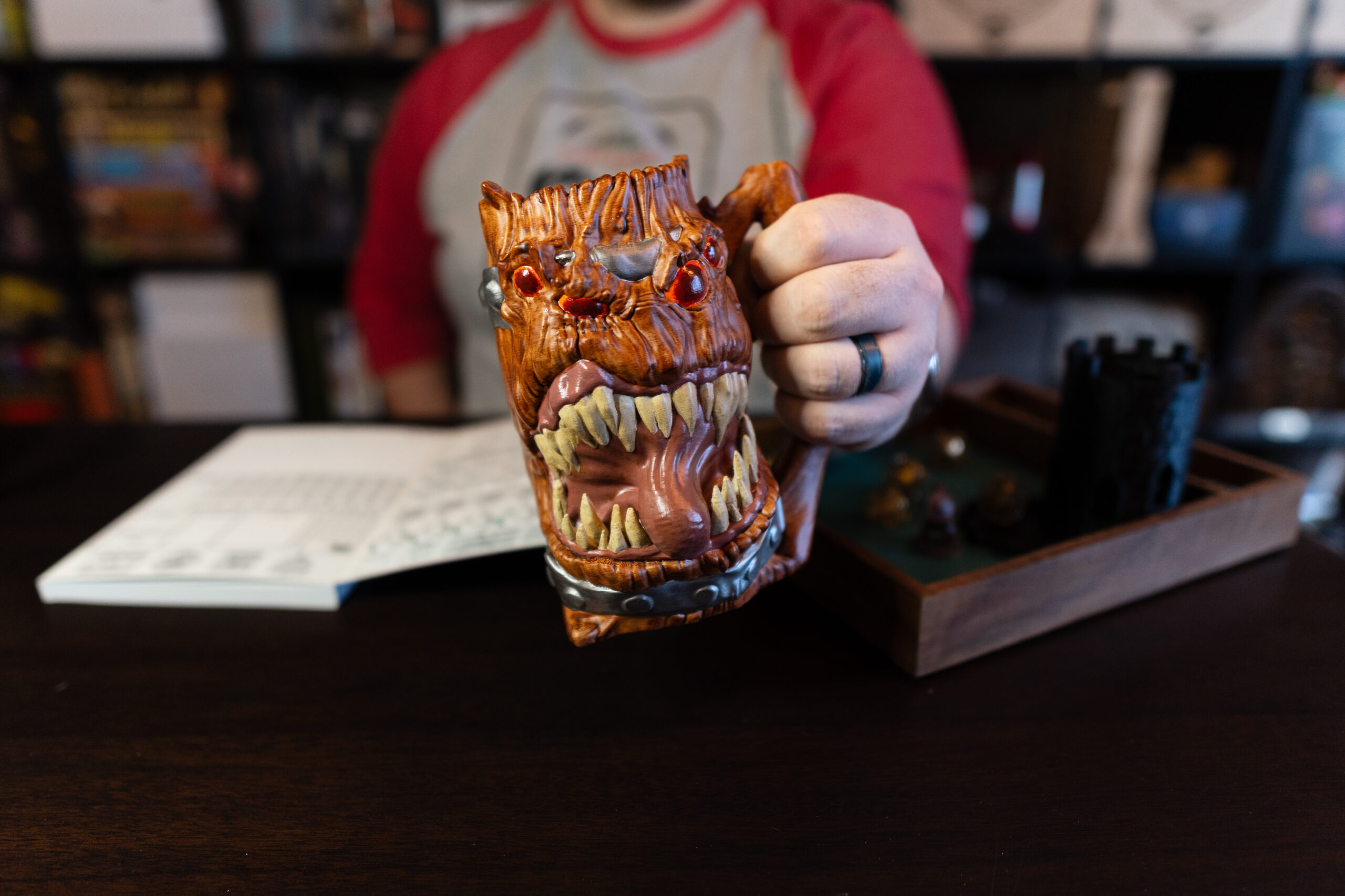 Ars Moriendi Mythic Mugs – The Mimic 16.9oz Can Holder – White Toe