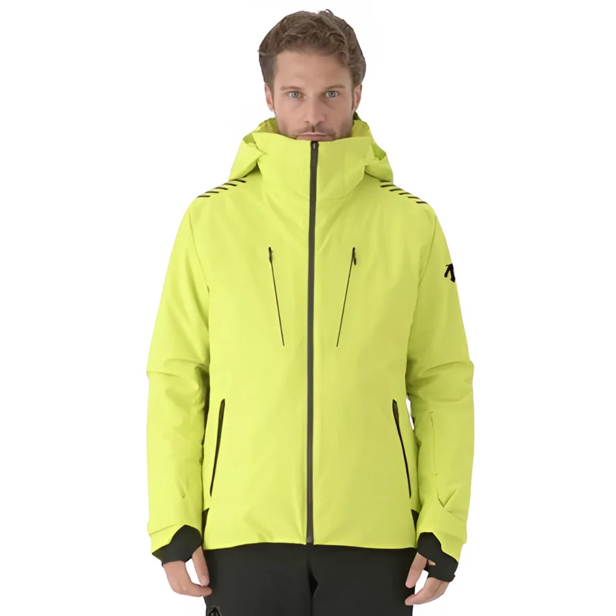 Descente Mens S.I.O Insulated Ski Jacket - Yellow Black