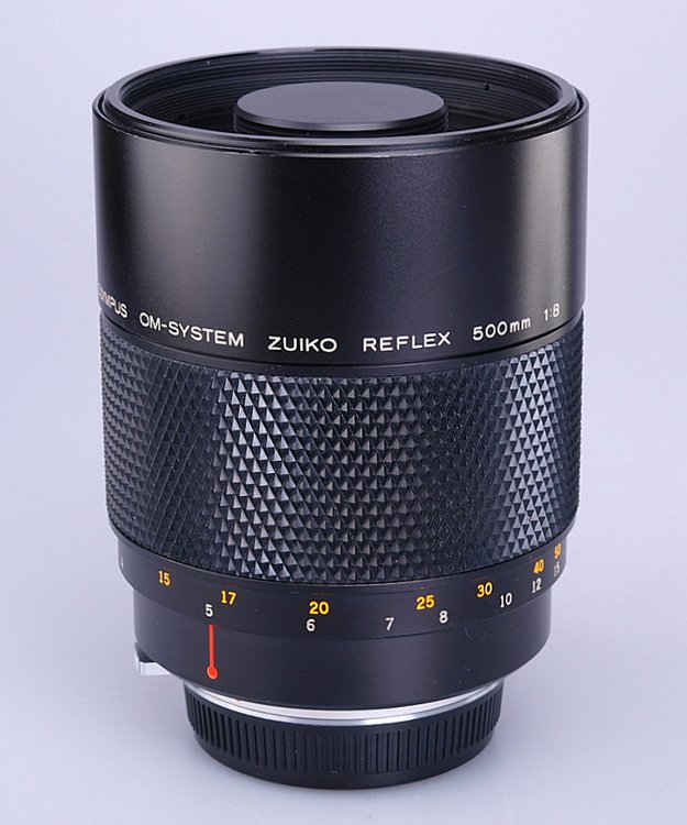 Olympus OM-system Zuiko Reflex 500mm F8 lens. ( Catadioptric