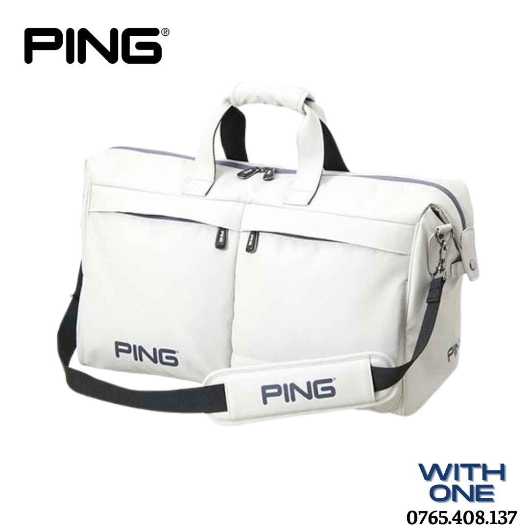 Túi quần áo Golf PING Soft PU Boston Bag (GB-P221) - withonegolf.com